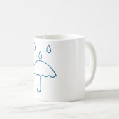 Symbole de pluie Mug (Devant droit)