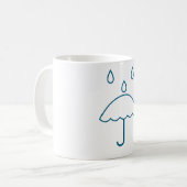 Symbole de pluie Mug (Devant gauche)