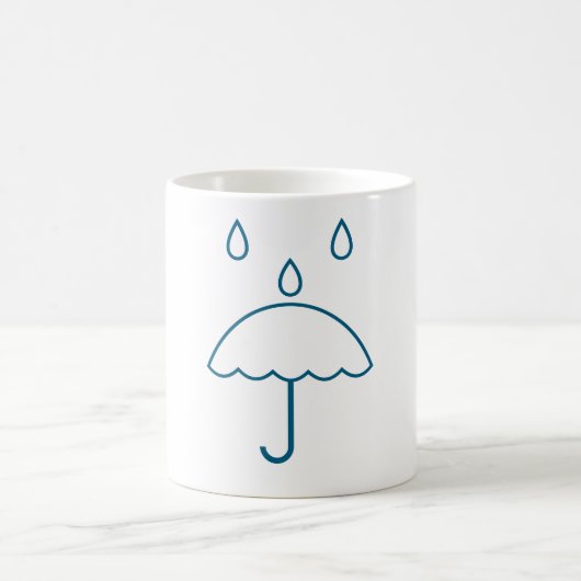 Symbole de pluie Mug (Centre)