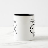 Symbole de poisson chrétien - Suivez-moi Mug de ca (Centre)