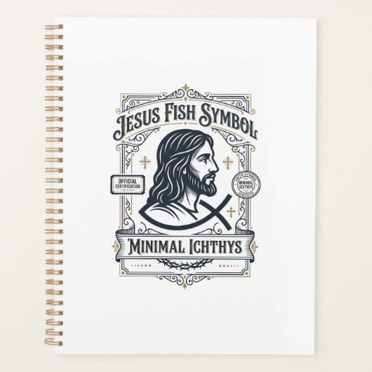 Symbole de poisson Jésus Ichthys minimal Poisson d (Devant)
