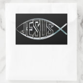 Symbole de poisson Jésus Sticker religieux (Sac)