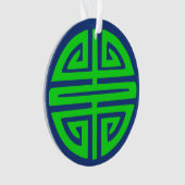 symbole de prospérité chinois vert (devant)
