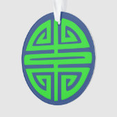 symbole de prospérité chinois vert (devant)