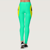 Symbole de rayonnement Leggings turquoise (Dos)