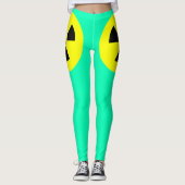 Symbole de rayonnement Leggings turquoise (Devant)