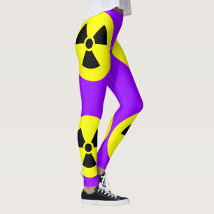 Symbole de rayonnement Leggings violets