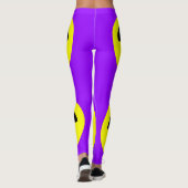 Symbole de rayonnement Leggings violets (Dos)