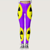 Symbole de rayonnement Leggings violets (Devant)