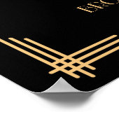 Symbole de réception de mariage Art déco noir Grea (Coin)