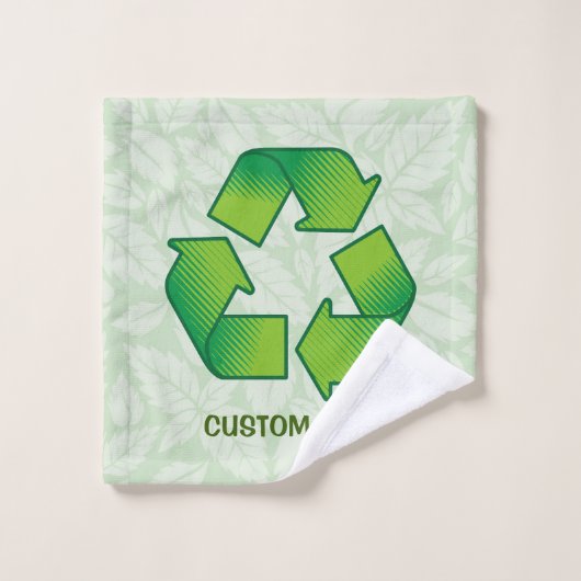 Symbole de recyclage (Gant de toilette)