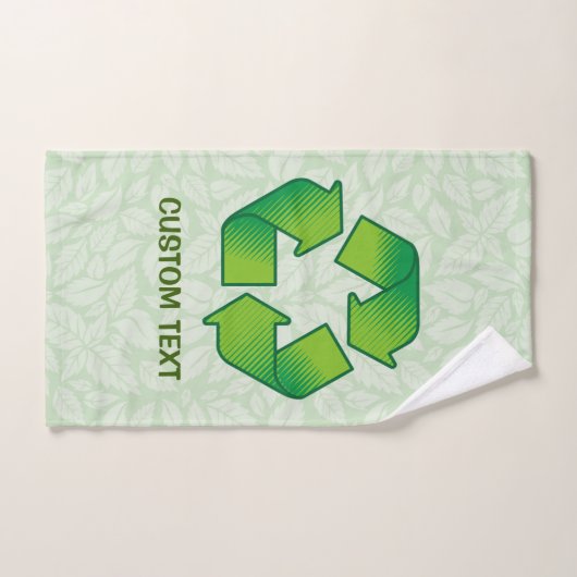 Symbole de recyclage (Serviette à main)