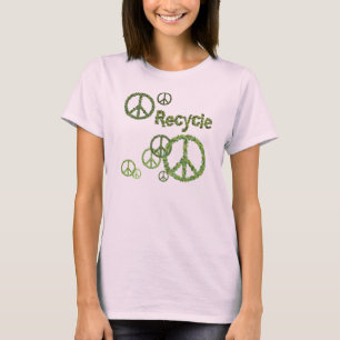 Symbole de recyclage biologique T-shirt femme