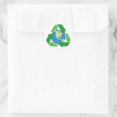 Symbole de recyclage de la Terre autocollants (Sac)