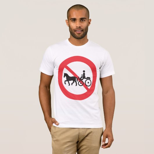 SYMBOLE DE ROUTE À Cheval Et À Buggy T-Shirt (Devant entier)