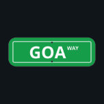 Symbole de rue Goa Way Funny<br><div class="desc">Un panneau de rue amusant qui dit "Goa Way".</div>