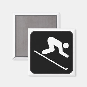 Symbole de ski alpin aimant