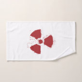 Symbole de Splatter Radioactive Warning (Serviette à main)