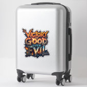 Symbole de triomphe Dussehra 2025 - Sticker découp (Sur valise)