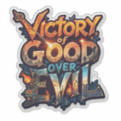 Symbole de triomphe Dussehra 2025 - Sticker découp (Devant)