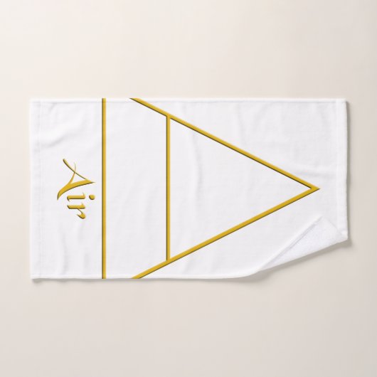 Symbole d'élément d'air de Falln Pagan (Serviette à main)