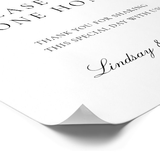 Symbole des Fêtes de Mariage Poster de réception (Coin)