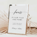 Symbole des Fêtes de Mariage Poster de réception<br><div class="desc">Notre signe de fête est parfait pour ajouter à un cadre pour afficher sur une table à votre mariage ou douche, en faisant savoir à vos invités qu'ils peuvent prendre une faveur à la maison au moment de leur départ. Cet article fait partie de notre suite de faire-part de mariage...</div>