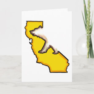 Symbole d'état de l'ours de Californie carte de vo