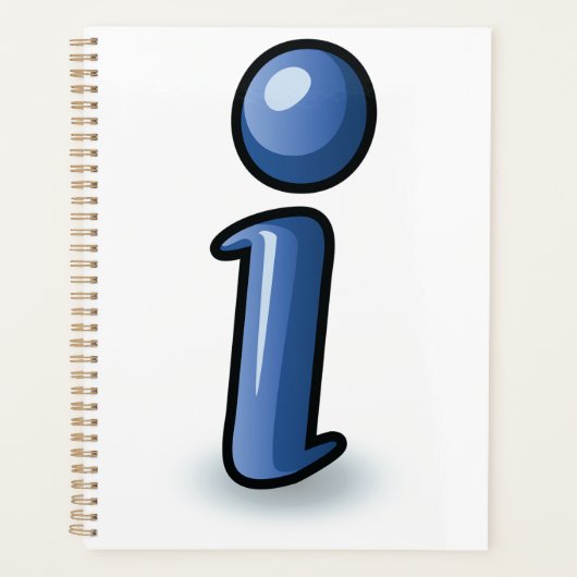 Symbole d'icône d'information Bleu Glossy (Devant)