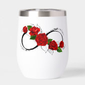 Symbole d'infini avec les roses rouges (Arrière)