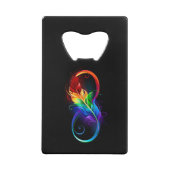 Symbole d'infini avec plume arc-en-ciel (Dos)