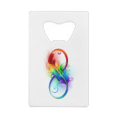 Symbole d'infini avec plume arc-en-ciel (Dos)