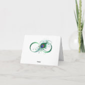 Symbole d'infini avec plume de paon (Dos)