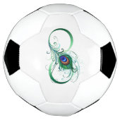 Symbole d'infini avec plume de paon (Tourné)