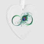 Symbole d'infini avec plume de paon (devant)