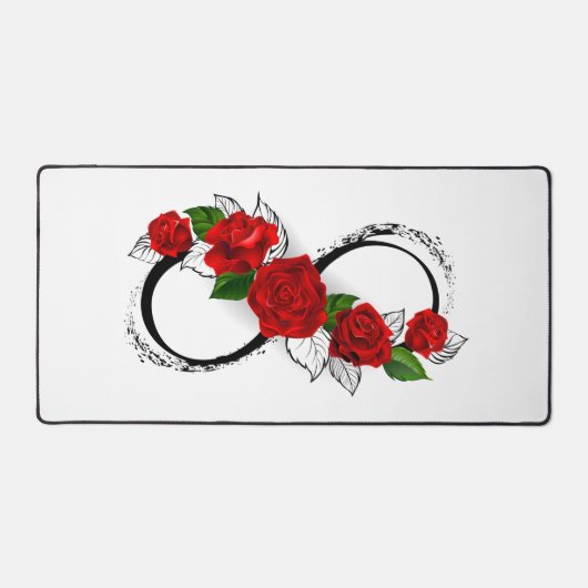 Symbole d'infini avec roses rouges (Recto)