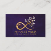 Symbole d'infini - Carte de visite de branche d'ar (Devant)