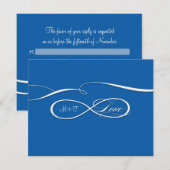 Symbole d'infini de réponse RSVP Connexion d'amour (Devant / Derrière)