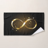Symbole d'infini doré (Serviette à main)