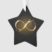 Symbole d'infini doré (devant)