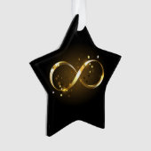Symbole d'infini doré (devant)