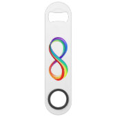 Symbole d'infinité arc-en-ciel stratifié (Dos)