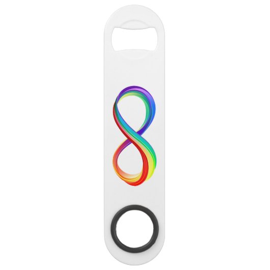 Symbole d'infinité arc-en-ciel stratifié (Dos)