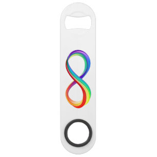 Symbole d'infinité arc-en-ciel stratifié