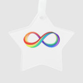 Symbole d'infinité arc-en-ciel stratifié (dos)