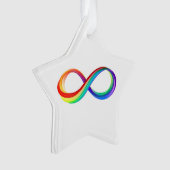 Symbole d'infinité arc-en-ciel stratifié (devant)