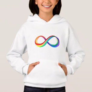 Symbole d'infinité arc-en-ciel stratifié
