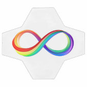 Symbole d'infinité arc-en-ciel stratifié (Plat)