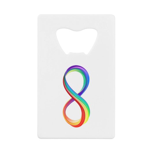 Symbole d'infinité arc-en-ciel stratifié (Devant)