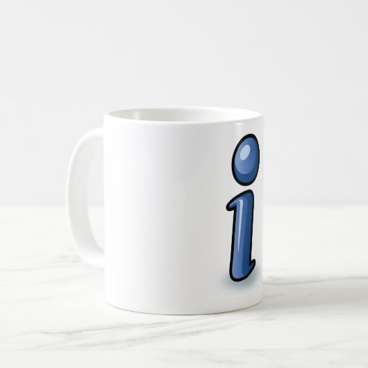 Symbole d'information Mug (Devant gauche)